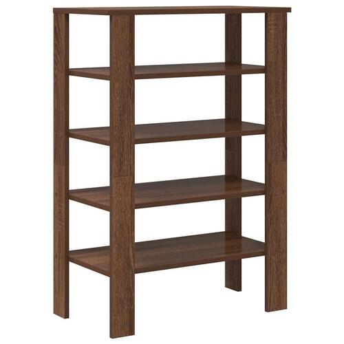 Skoreol 61x32x87,5 cm konstrueret træ brun egetræsfarve