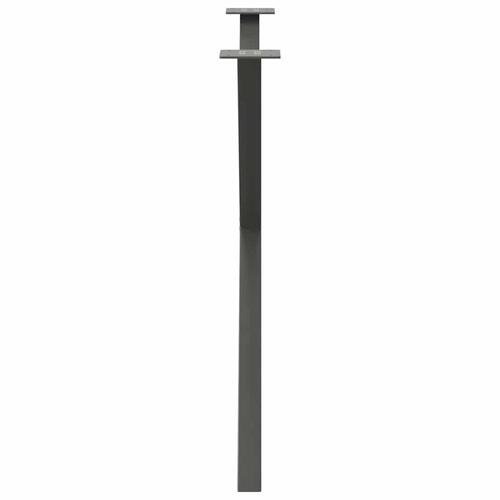 Spisebordsben X-formet 2 stk. 90x(72-73) cm stål antracitgrå