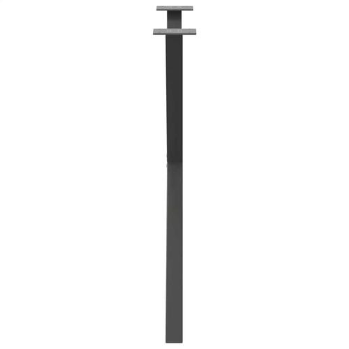 Spisebordsben X-formet 2 stk. 70x(72-73) cm stål antracitgrå