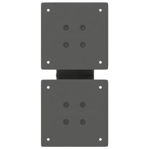 Sofabordben X-formet 2 stk 30x(30-31) cm stål antracitgrå