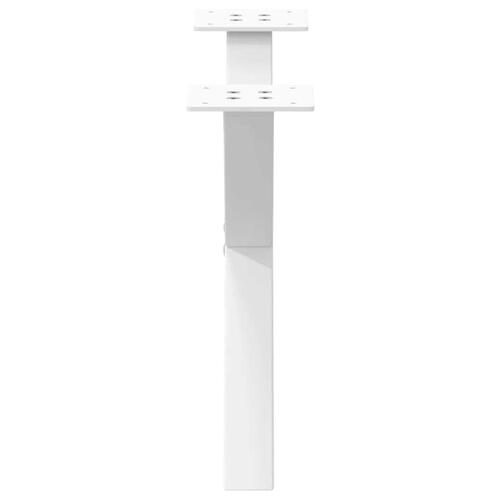 Sofabordben X-formet 2 stk 50x(30-31) cm stål hvid
