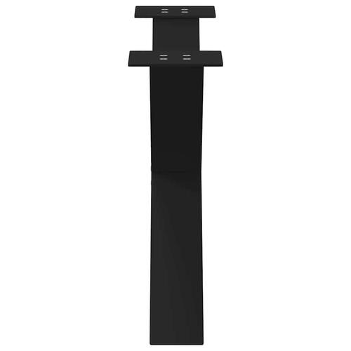 Sofabordben X-formet 2 stk 70x(42-43) cm stål sort