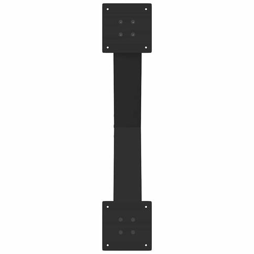 Sofabordben X-formet 2 stk 70x(42-43) cm stål sort