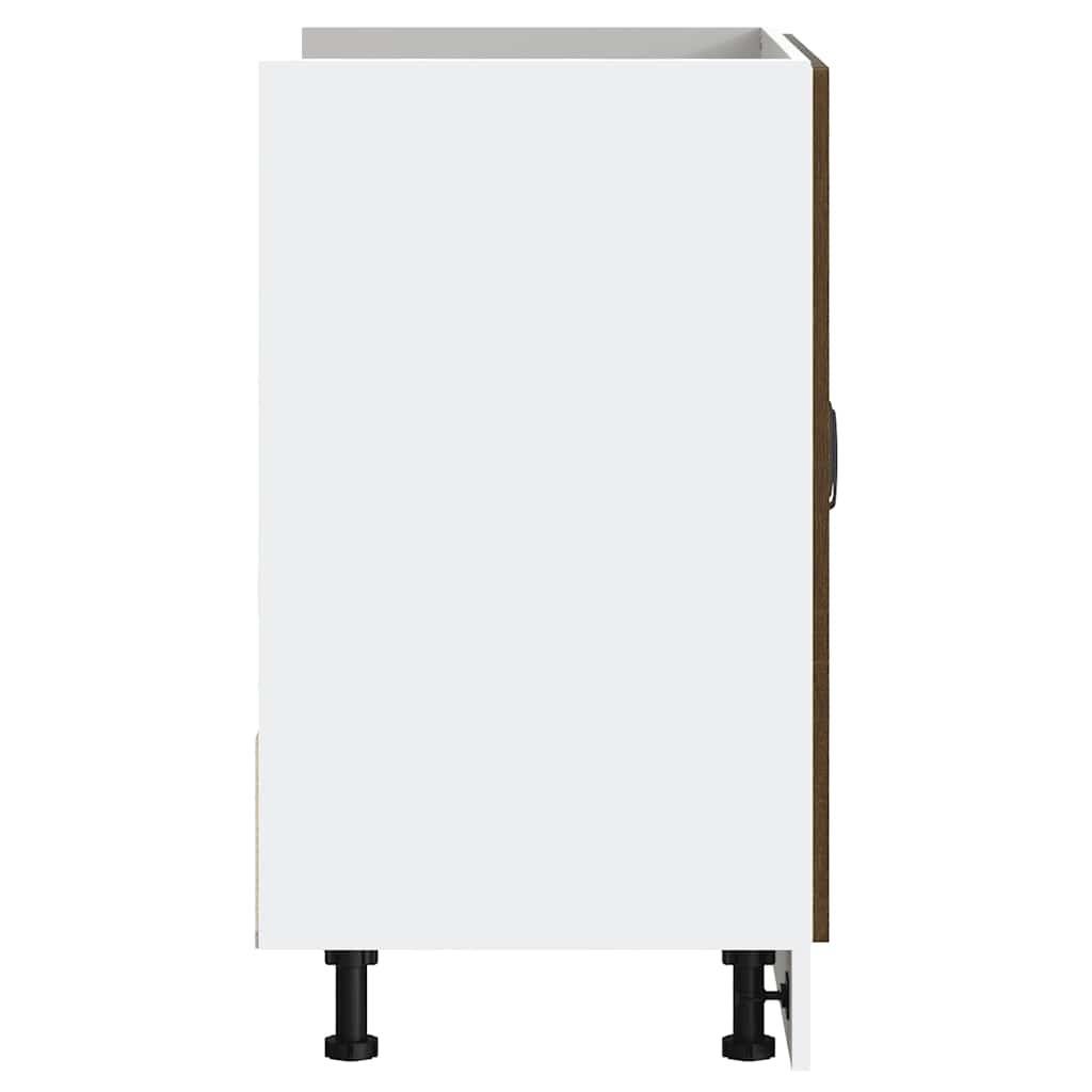 Underskab til vask Kalmar 80x46x81,5 cm konstrueret træ brun eg