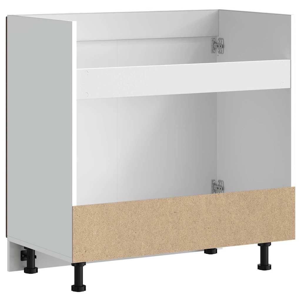 Underskab til vask Kalmar 80x46x81,5 cm konstrueret træ brun eg