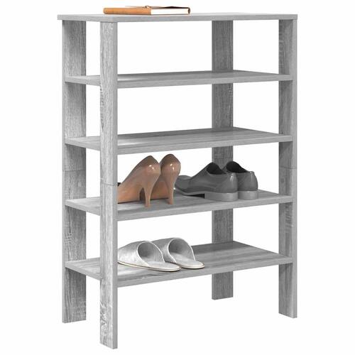 Skoreol 61x32x87,5 cm konstrueret træ grå sonoma-eg