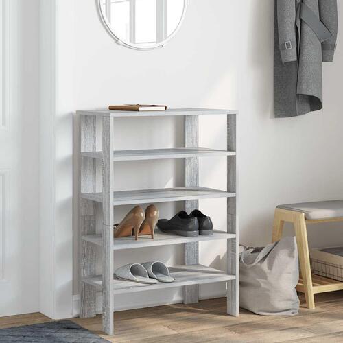 Skoreol 61x32x87,5 cm konstrueret træ grå sonoma-eg