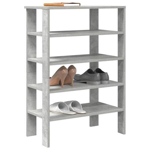 Skoreol 61x32x87,5 cm konstrueret træ betongrå