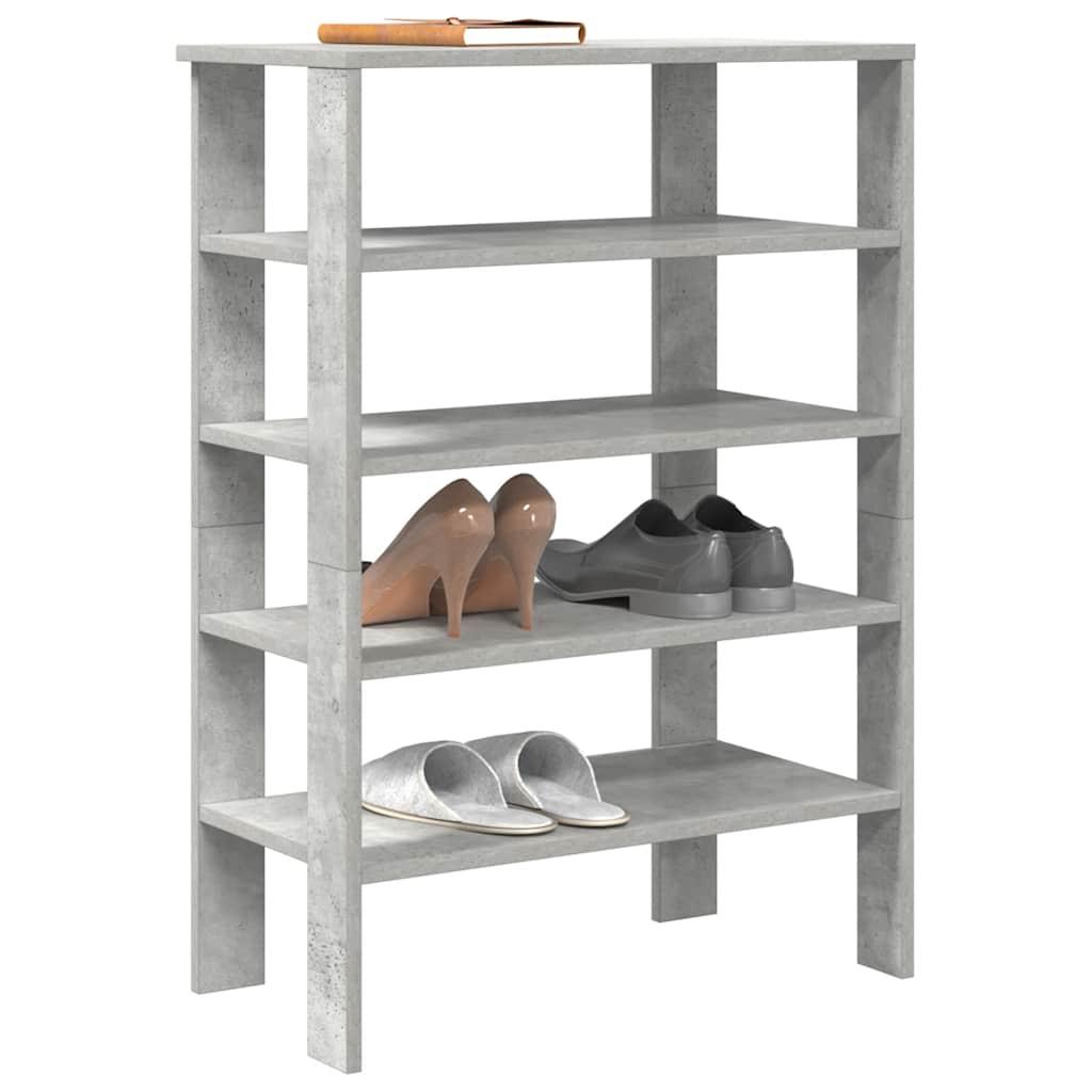 Skoreol 61x32x87,5 cm konstrueret træ betongrå