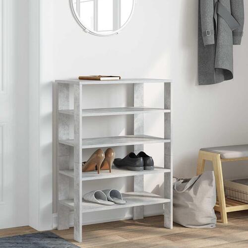Skoreol 61x32x87,5 cm konstrueret træ betongrå