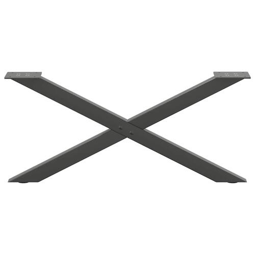 Sofabordben X-formet 2 stk 70x(30-31) cm stål antracitgrå