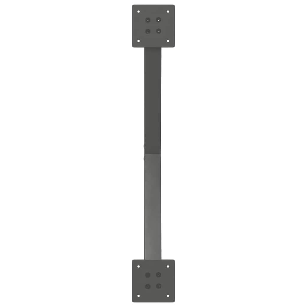 Sofabordben X-formet 2 stk 70x(30-31) cm stål antracitgrå