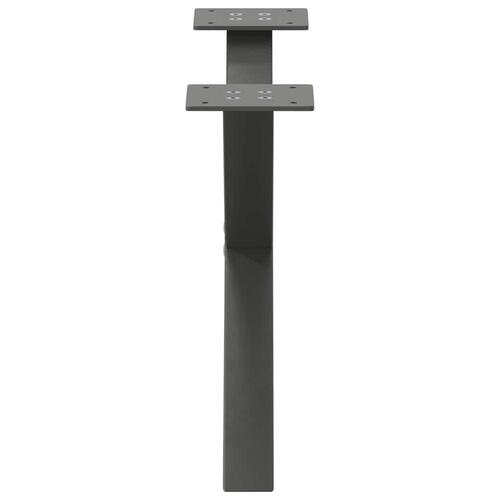 Sofabordben X-formet 2 stk 50x(30-31) cm stål antracitgrå