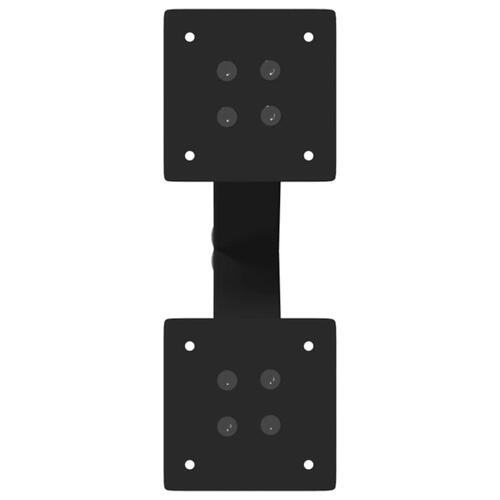 Sofabordben X-formet 2 stk 38x(42-43) cm stål sort
