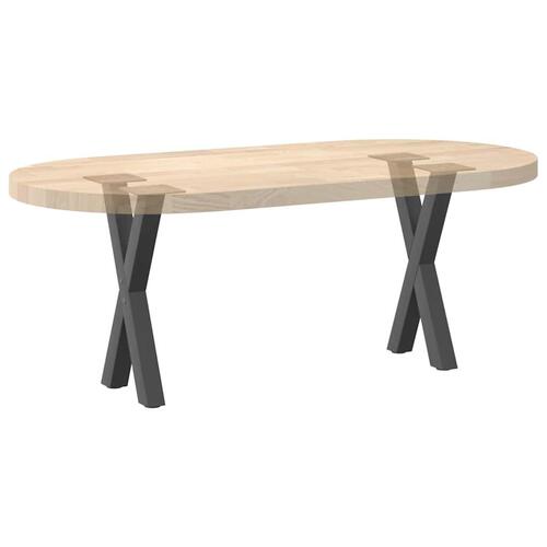 Sofabordben X-formet 2 stk 28x(42-43) cm stål antracitgrå