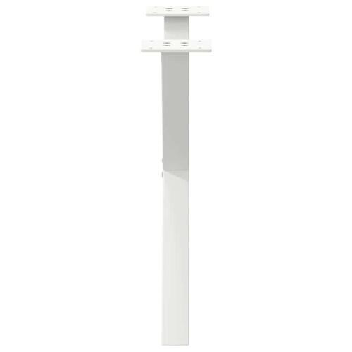 Sofabordben X-formet 2 stk 60x(42-43) cm stål hvid
