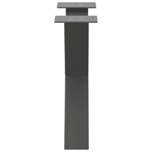 Sofabordben X-formet 2 stk 60x(42-43) cm stål antracitgrå
