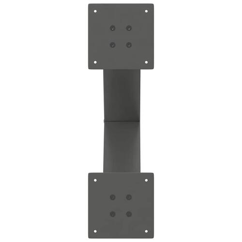 Sofabordben X-formet 2 stk 60x(42-43) cm stål antracitgrå