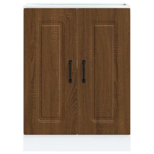 Underskab til vask Kalmar 60x46x81,5 cm konstrueret træ brun eg