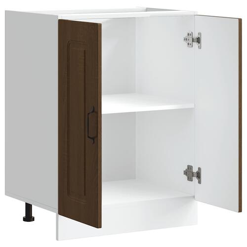Underskab til vask Kalmar 60x46x81,5 cm konstrueret træ brun eg