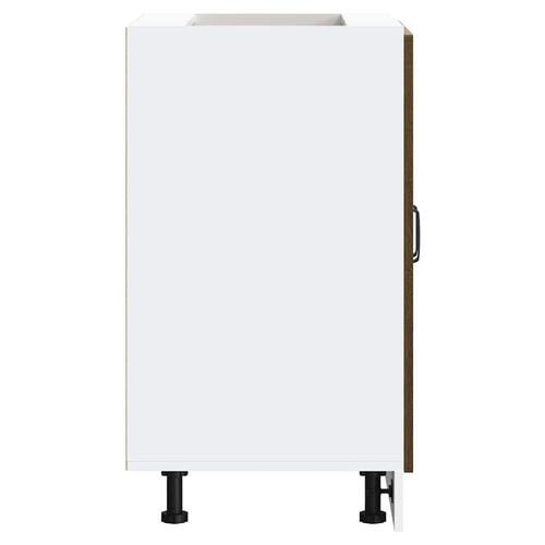 Underskab til vask Kalmar 60x46x81,5 cm konstrueret træ brun eg