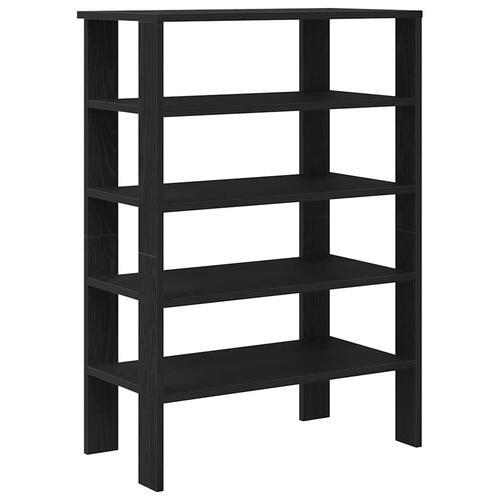 Skostativ 61x32x87,5 cm konstrueret træ sort