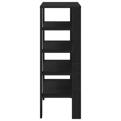 Skostativ 61x32x87,5 cm konstrueret træ sort