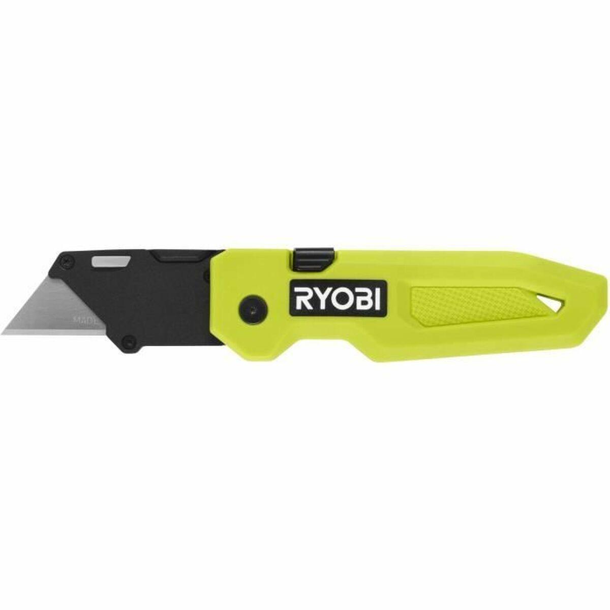 Ryobi folde-hobbykniv - grøn plastik billede