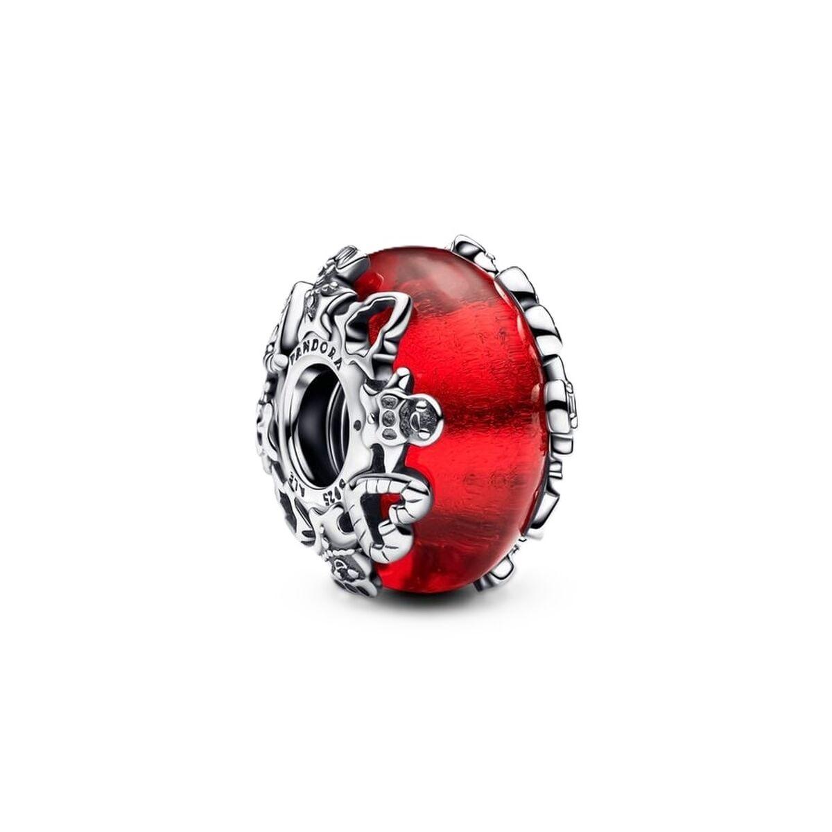 Pandora charm 793597C00 - rød glasperle til armbånd