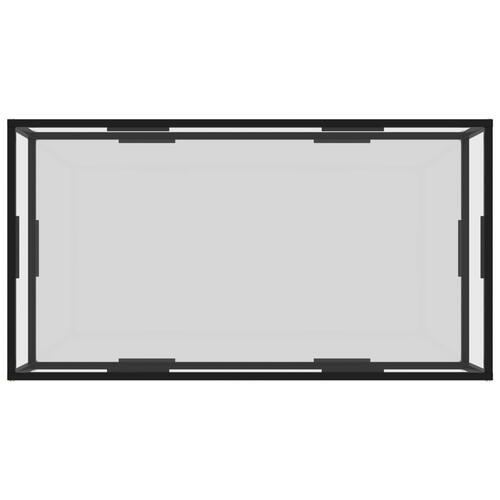 Sofabord 120x60x35 cm hærdet glas transparent