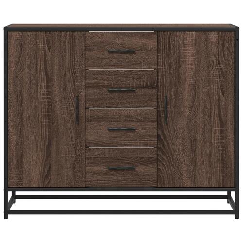 Skænk 92x35x76 cm konstrueret træ brun egetræsfarve