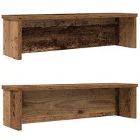Køkkenreoler kan stables 2 stk. 60x15x16 cm antikt træ