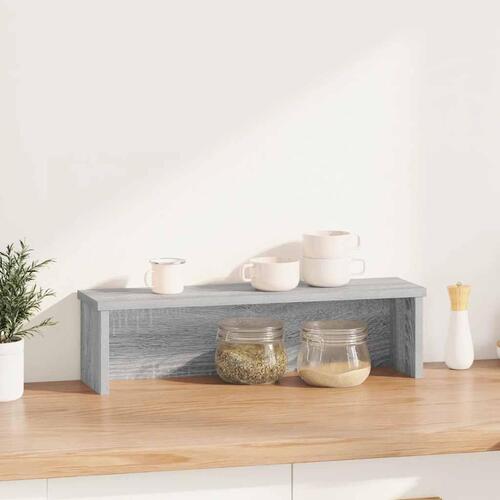 Køkkenstativ kan stables 60x15x16 cm grå sonoma-eg