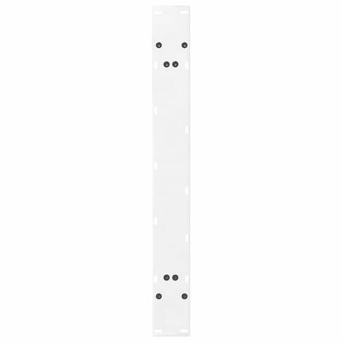 Sofabordben A-formet 2 stk 100x(72-73) cm stål hvid