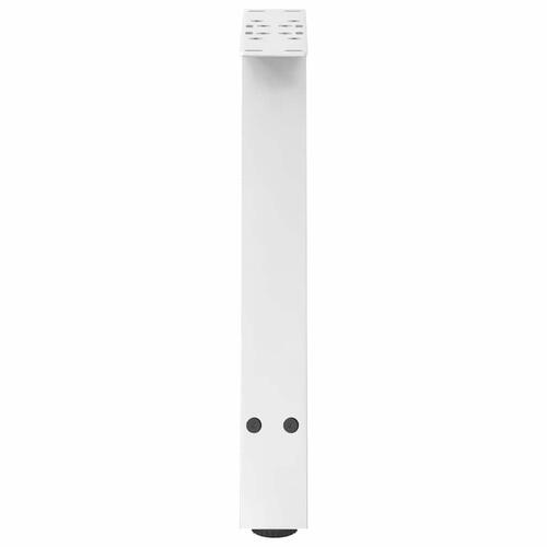 Sofabordben A-formet 2 stk 50x(42-43) cm stål hvid