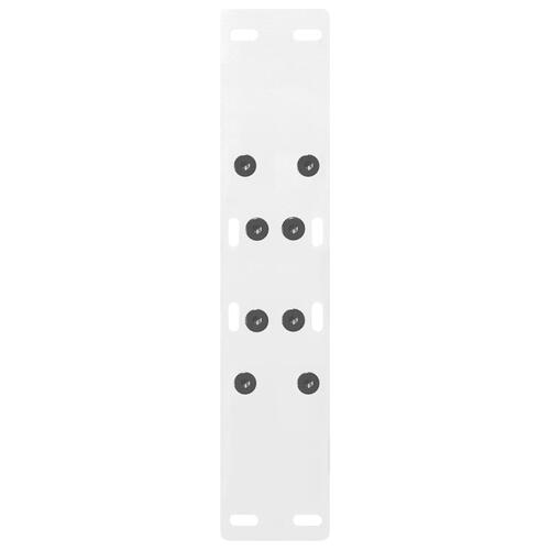 Sofabordben A-formet 2 stk 50x(42-43) cm stål hvid