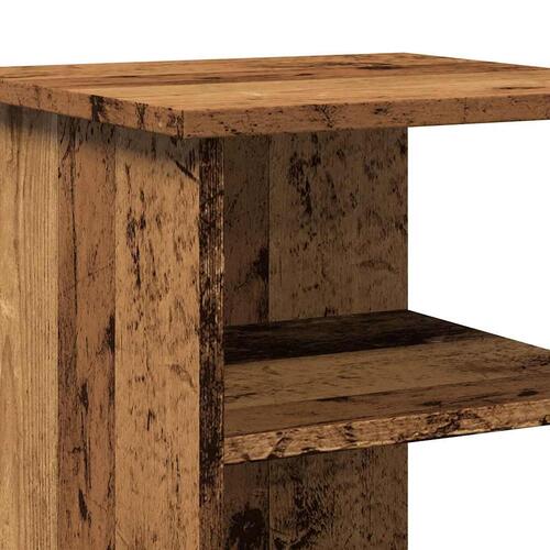 Skænk 35x35x55 cm konstrueret træ antikt træ