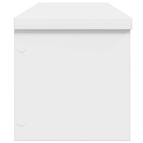Køkkenstativ kan stables 60x15x16 cm konstrueret træ hvid