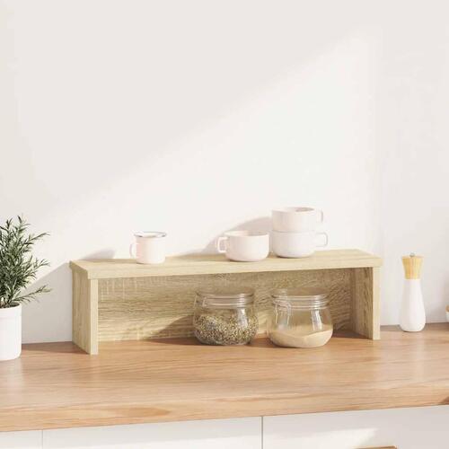 Køkkenstativ kan stables 60x15x16 cm konstrueret træ sonoma-eg
