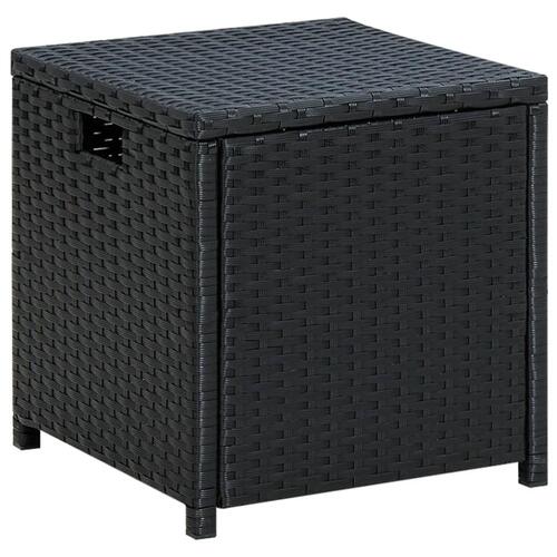 Loungesæt til haven 6 dele med hynder polyrattan sort