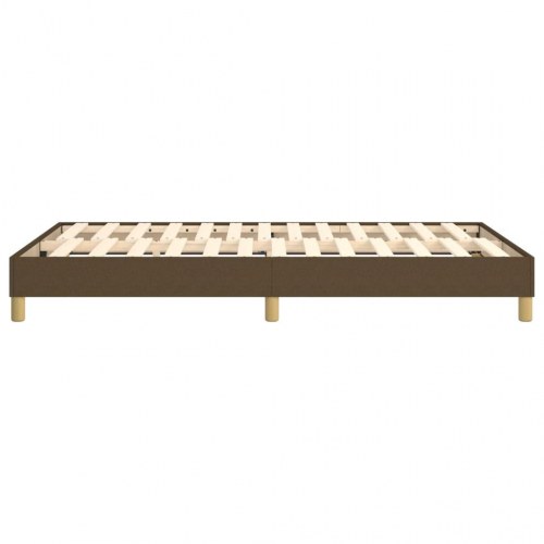 Boxspring sengeramme i stof - mørkebrun 120×200 cm