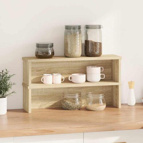 Køkkenreoler kan stables 2 stk. 60x15x16 cm sonoma-eg