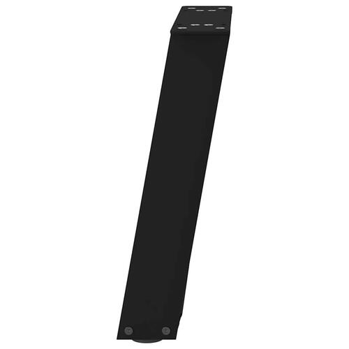 Sofabordben U-formet 2 stk. 28x(42-43) cm stål sort