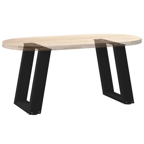 Sofabordben U-formet 2 stk. 28x(42-43) cm stål sort
