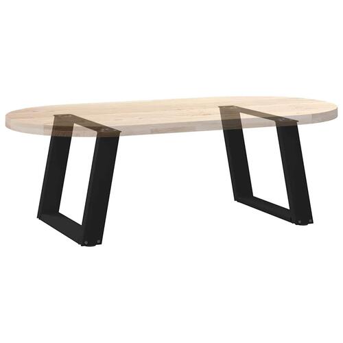 Sofabordben U-formet 2 stk. 60x(42-43) cm stål sort