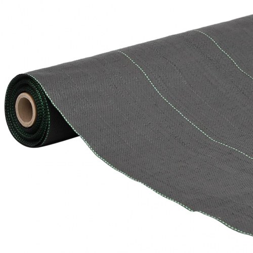Ukrudtsdug 0,5 × 100 m - sort PP, 150 g/m²