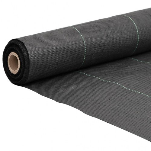 Ukrudtsdug 0,5 × 100 m - sort PP, 150 g/m²