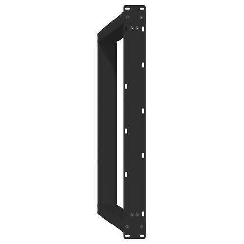 Spisebordsben U-formet 2 stk. 100x(72-73) cm stål sort