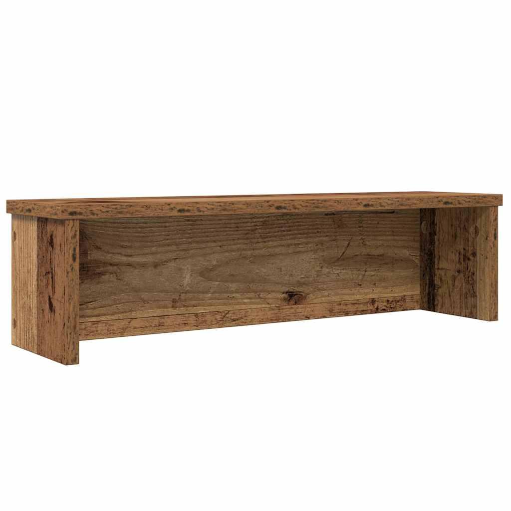 Køkkenstativ kan stables 60x15x16 cm konstrueret træ antikt træ