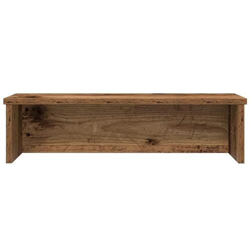 Køkkenstativ kan stables 60x15x16 cm konstrueret træ antikt træ